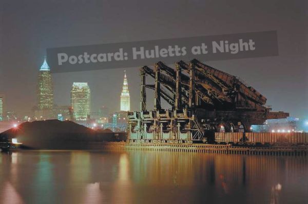 Huletts at night postcard